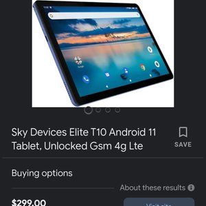 10 INCH TABLET. NEW. UNLOCKED. 2 SIM CARDS. 4G LTE. HALF PRICE